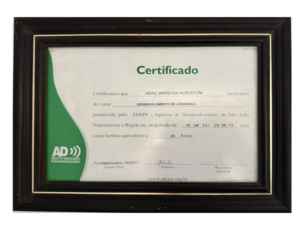 Curso de Desenvolvimento de Liderança com Heric Albertoni do Grupo HBA